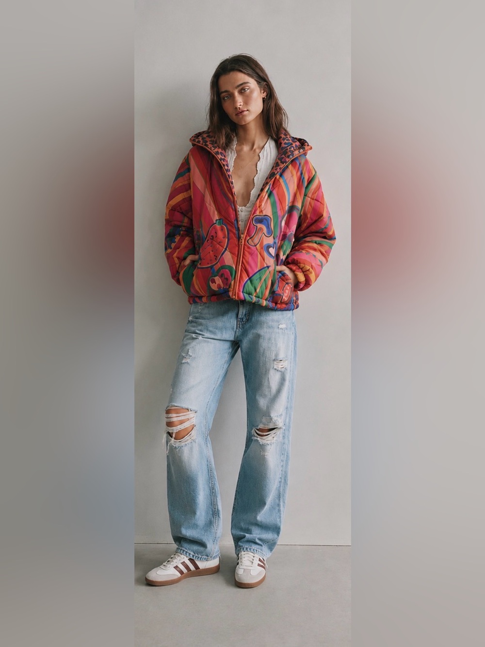 FARM Rio Reversible Hooded Puffer Coat